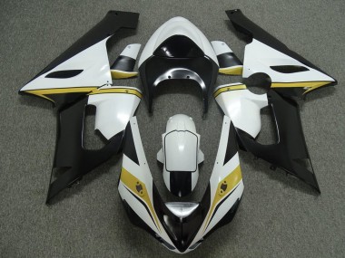 Buy 2005-2006 Kawasaki ZX6R Motorcycle Fairings - White Black Yellow UK