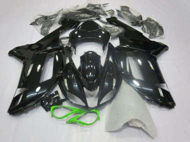 Buy 2007-2008 Kawasaki ZX6R Motorcycle Fairings - Glossy Black Neon Green UK