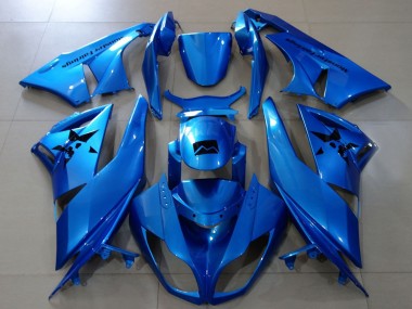 Buy 2007-2008 Kawasaki ZX6R Motorcycle Fairings - Metallic Blue UK