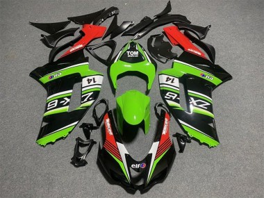 Buy 2007-2008 Kawasaki ZX6R Motorcycle Fairings - Black Green White Red UK