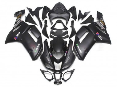 Buy 2007-2008 Kawasaki ZX6R Motorcycle Fairings - Matte Black Elf UK
