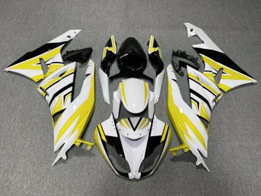 Buy 2009-2012 Kawasaki ZX6R Motorcycle Fairings - White Yellow Black UK