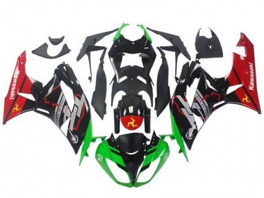 Buy 2009-2012 Kawasaki ZX6R Motorcycle Fairings - Green Glossy Black Red UK