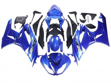 Buy 2009-2012 Kawasaki ZX6R Motorcycle Fairings - Blue Black Gold UK