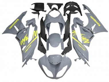 Buy 2009-2012 Kawasaki ZX6R Motorcycle Fairings - Nardo Grey Yellow UK