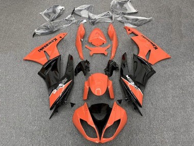 Buy 2009-2012 Kawasaki ZX6R Motorcycle Fairing - Orange Glossy Black UK