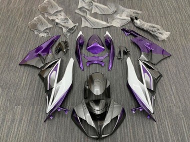 Buy 2009-2012 Kawasaki ZX6R Motorcycle Fairings - Purple White Silver Black UK