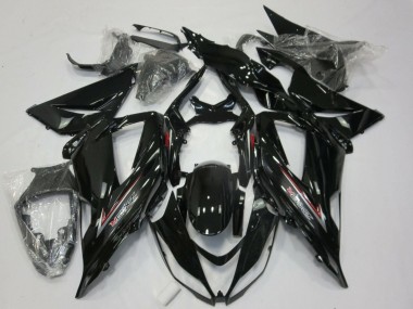 Buy 2013-2018 Kawasaki ZX6R Motorcycle Fairings - Glossy Black Silver Red UK