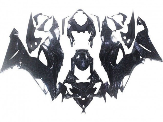 2019-2022 Kawasaki ZX6R Motorcycle Fairings - Faux Chopped Carbon Fiber UK