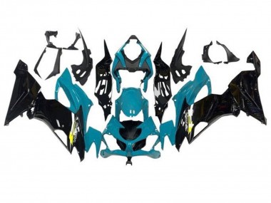 Buy 2019-2022 Kawasaki ZX6R Motorcycle Fairings - Teal Blue Glossy Black Yellow UK