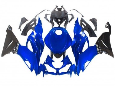 Buy 2019-2022 Kawasaki ZX6R Motorcycle Fairings - Blue Glossy Black UK