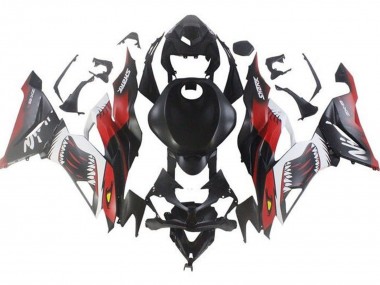 Buy 2019-2022 Kawasaki ZX6R Motorcycle Fairings - Matte Black Red White Shark UK