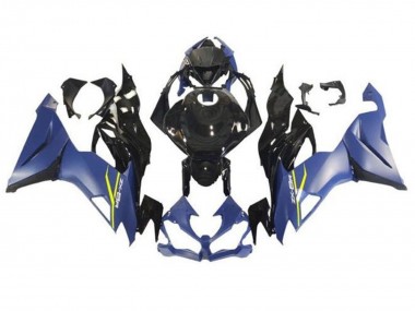 Buy 2019-2022 Kawasaki ZX6R Motorcycle Fairings - Matte Blue Glossy Black UK