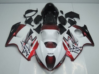 Buy 1996-2007 Suzuki GSXR 1300 Hayabusa Motorcycle Fairings - White Candy Red Black UK