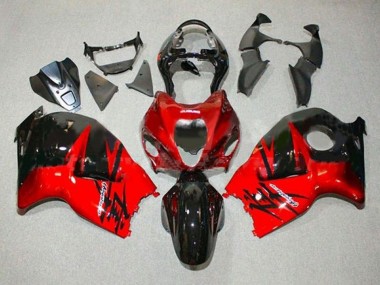 Buy 1996-2007 Suzuki GSXR 1300 Hayabusa Motorcycle Fairings - Red Glossy Black UK