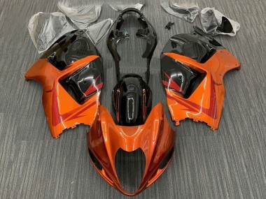 Buy 1996-2007 Suzuki GSXR 1300 Hayabusa Motorcycle Fairings - Orange Black Red UK