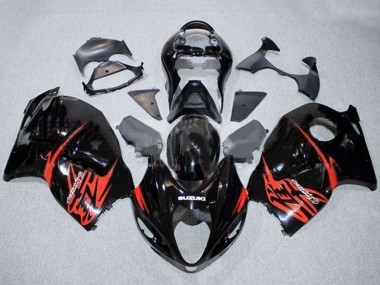 Buy 1996-2007 Suzuki GSXR 1300 Hayabusa Motorcycle Fairings - Glossy Black Red UK