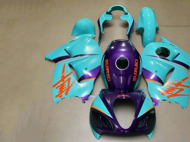 Buy 1996-2007 Suzuki GSXR 1300 Hayabusa Motorcycle Fairings - Matte Purple Orange Blue UK