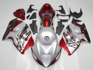 Buy 1996-2007 Suzuki GSXR 1300 Hayabusa Motorcycle Fairings - Silver Candy Red Black UK