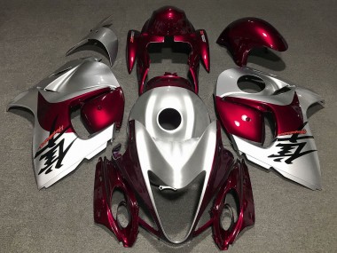 Buy 2008-2020 Silver Dark Red Suzuki GSXR 1300 Hayabusa Motorcycle Fairings UK