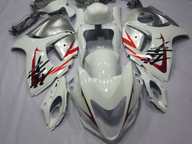 Buy 2008-2020 White Red Silver Suzuki GSXR 1300 Hayabusa Motorcycle Fairings UK