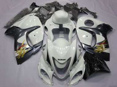 Buy 2008-2020 White Grey Gold Black Suzuki GSXR 1300 Hayabusa Motorcycle Fairings UK