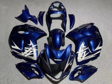 Buy 2008-2020 Navy Blue White Grey Suzuki GSXR 1300 Hayabusa Motorcycle Fairings UK