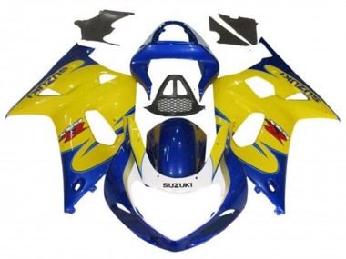 Buy 2000-2002 Suzuki GSXR1000 Motorcycle Fairings - Yellow Blue Tribal UK