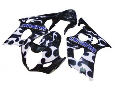 Buy 2003-2004 Suzuki GSXR 1000 Motorcycle Fairings - Black White Blue Tribal UK