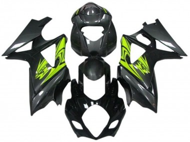 Buy 2005-2006 Suzuki GSXR 1000 Motorcycle Fairings - Black Grey Neon Yellow UK