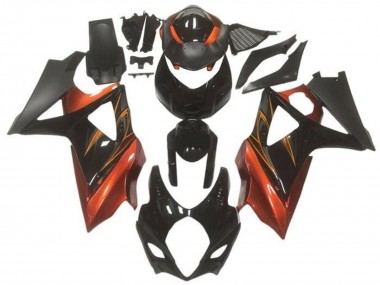 Buy 2005-2006 Suzuki GSXR 1000 Motorcycle Fairings - Glossy Black Matte Black Orange UK