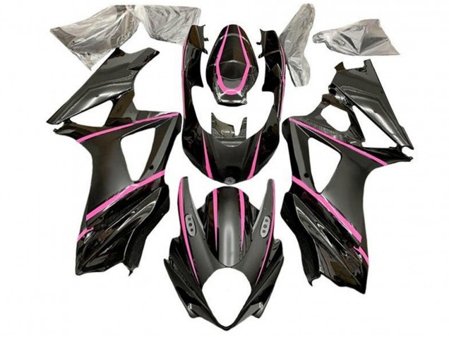 2005-2006 Suzuki GSXR 1000 Motorcycle Fairings - Glossy Black Matte Black Pink UK