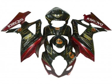 Buy 2005-2006 Suzuki GSXR 1000 Motorcycle Fairings - Black Red Gold BACARDI UK