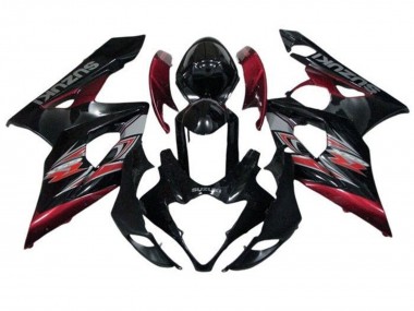 Buy 2005-2006 Suzuki GSXR 1000 Motorcycle Fairings - Glossy Black Red Silver UK