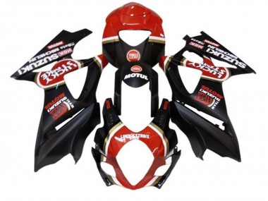 Buy 2005-2006 Suzuki GSXR 1000 Motorcycle Fairings - Matte Black Red Lucky Strike UK