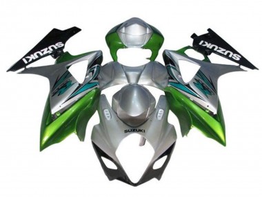 Buy 2005-2006 Suzuki GSXR 1000 Motorcycle Fairings - Silver Green Black UK