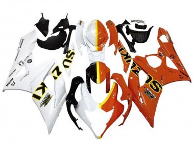 Buy 2005-2006 Suzuki GSXR 1000 Motorcycle Fairings - White Orange Yellow Split UK