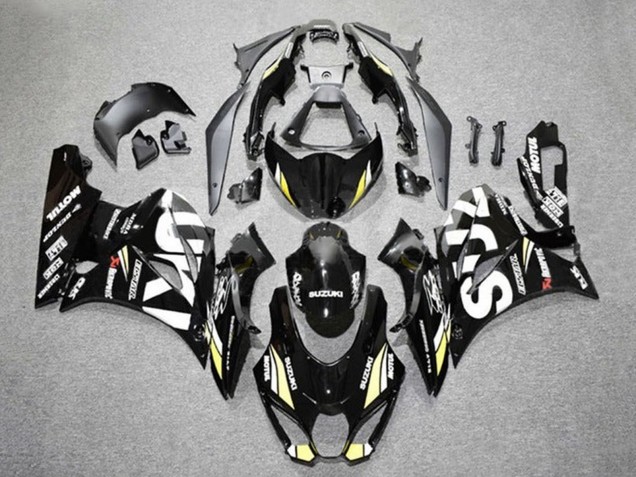 2017-2025 Suzuki GSXR1000 Motorcycle Fairings - Black White Yellow UK