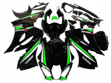 Buy 2017-2025 Suzuki GSXR1000 Motorcycle Fairings - Black Green White Stripe UK