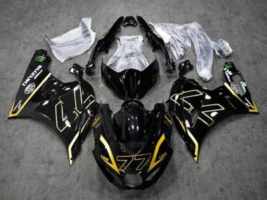 Buy 2017-2025 Suzuki GSXR1000 Motorcycle Fairings - Black Gold 77 UK
