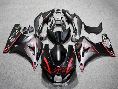 Buy 2017-2025 Suzuki GSXR1000 Motorcycle Fairings - Matte Black Red 42 UK