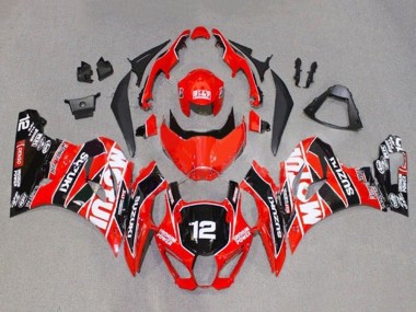 Buy 2017-2025 Suzuki GSXR1000 Motorcycle Fairings - Red White Black Motul 12 UK