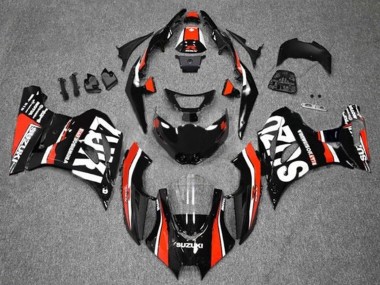Buy 2017-2025 Suzuki GSXR1000 Motorcycle Fairings - Black Red White Stripe UK