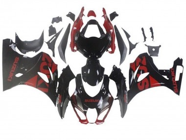Buy 2017-2025 Suzuki GSXR1000 Motorcycle Fairings - Black Dark Red UK