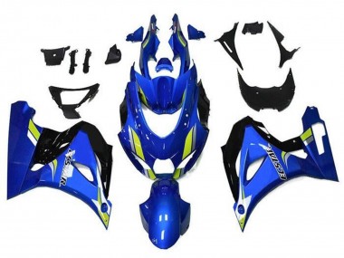 Buy 2017-2025 Suzuki GSXR1000 Motorcycle Fairings - Blue Green Black Ecstar UK
