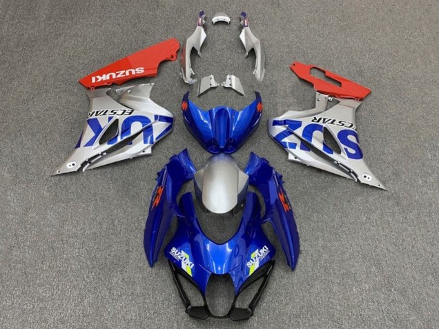 2017-2025 Suzuki GSXR1000 Motorcycle Fairings - Blue Silver Red UK