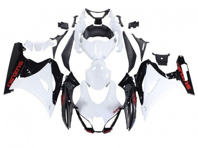 2017-2025 Suzuki GSXR1000 Motorcycle Fairings - White Black Red UK