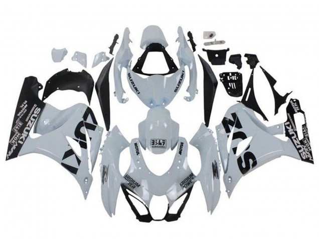 2017-2025 Suzuki GSXR1000 Motorcycle Fairings - White Black UK