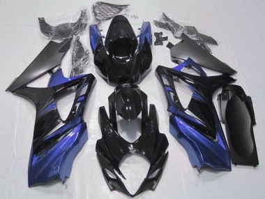 Buy 2007-2008 Suzuki GSXR 1000 Motorcycle Fairings Kit - Glossy Black Matte Black UK