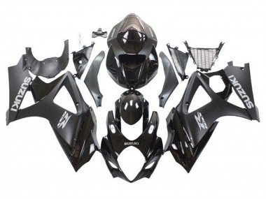 Buy 2007-2008 Suzuki GSXR 1000 Motorcycle Fairings - Glossy Black Matte Black Grey UK
